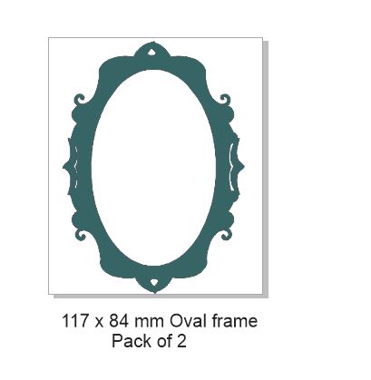 Oval frame Pack of 2 117x84 mm